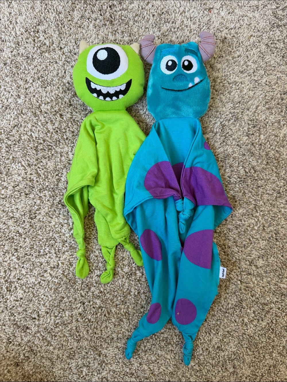 Mike & Sully Little Sleepies Loveys